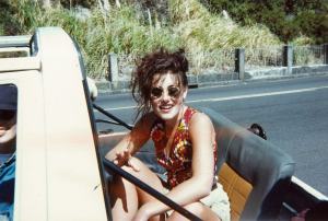 ANgela Barnett stunt chicken jeep